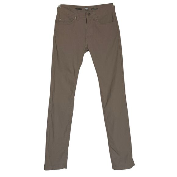 Prana Mens Brion Straight Pant 28x32 in Mud Standard Fit Stretch Hiking *EUC - Picture 2 of 11